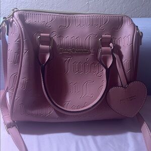Juicy Couture Pink Embossed Satchel Bag